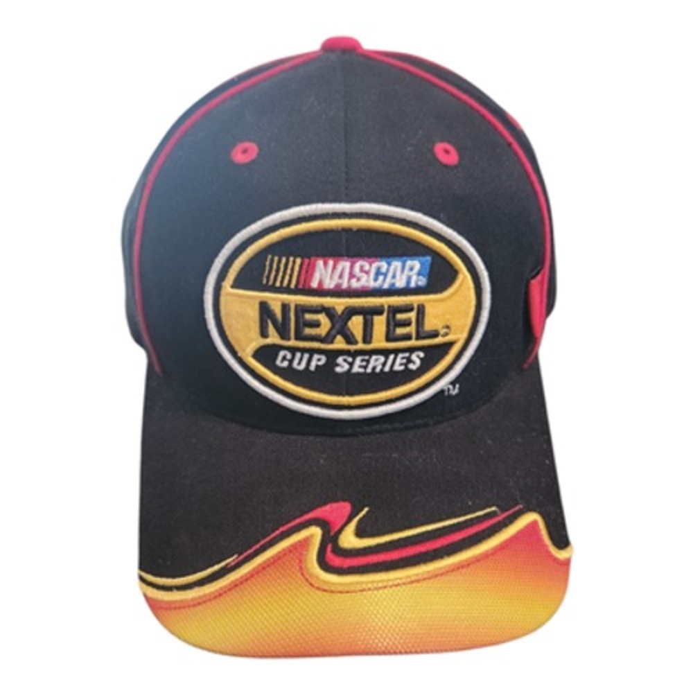 NASCAR Nextel Cup Series Hat 2004‎ Inaugural Season Black Red Adjustable Cap